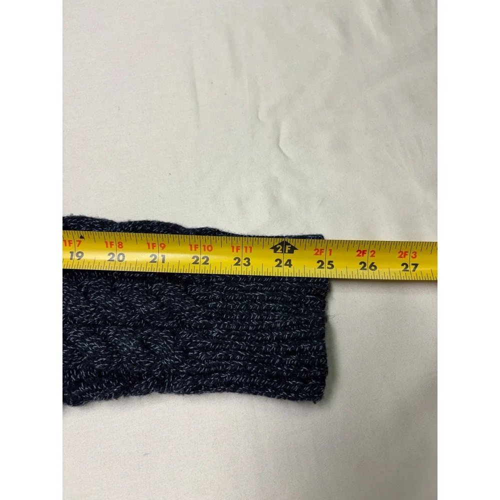 Banana Republic Mens Navy Blue Cable Knit Merino Wool Blend Sweater Medium 2019